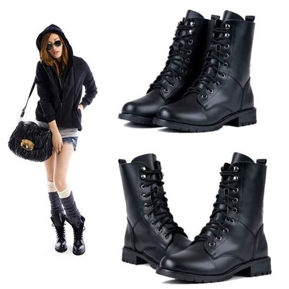 chaussures type rangers femme